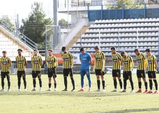 ΑΕΚ Β’ – Λεβαδειακός: Ενός λεπτού σιγή για τον Σεραφείδη (pics)