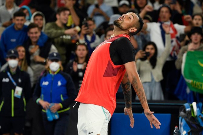 Australian Open: Ο Κύργιος πανηγύρισε αλά Ρονάλντο μετά από τη νίκη του Australian Open: Ο Κύργιος πανηγύρισε αλά Ρονάλντο μετά από τη νίκη του