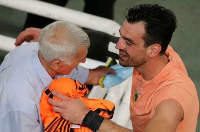 Τσιντώτας σε Σεραφείδη για OPAP Arena: «Η φλόγα άναψε κυρ Στέλιο. Γυρίσαμε σπίτι μας!» (ΦΩΤΟ)