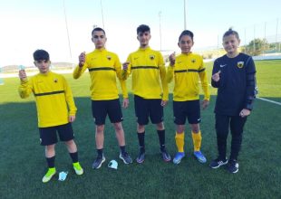 Πρωτοχρονιάτικη πίτα έκοψε η ακαδημία της ΑΕΚ (pics)