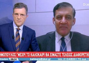 Δημόπουλος: «Μέχρι το καλοκαίρι θα είμαστε τελείως διαφορετικά-Όχι ακόμη τέλος στις μάσκες»