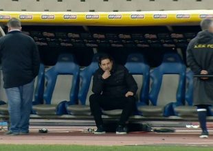 Γιαννίκης: «Χαμένος» στον πάγκο μετά το τέλος του αγώνα