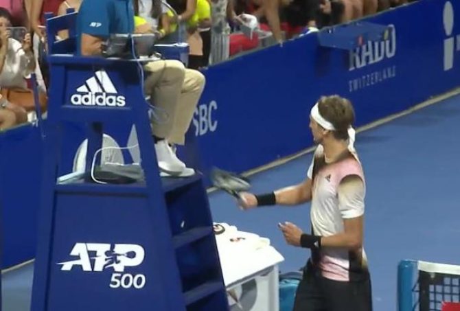 Ζβέρεφ: «Απαράδεκτο ξέσπασμα, είμαι απογοητευμένος από τον εαυτό μου»