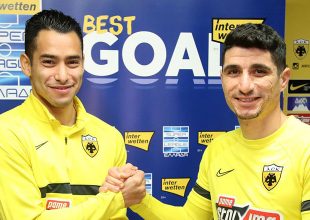 Ο Μάνταλος βράβευσε τον Αραούχο για το Best Goal της 22ης αγωνιστικής (VIDEO)