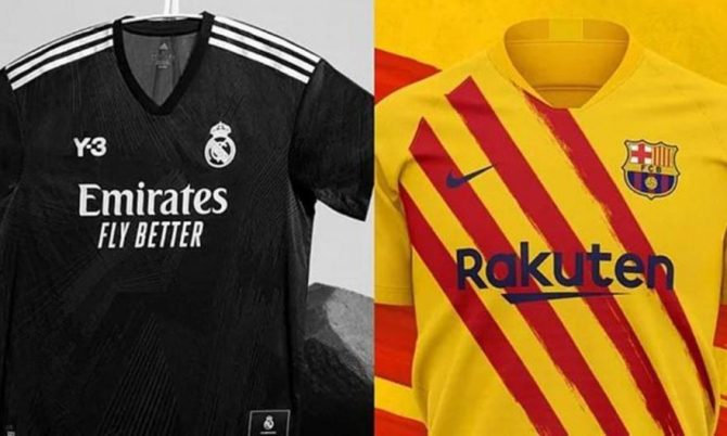 Ένα Clasico χωρίς… κλασικά χρώματα στις φανέλες Ένα Clasico χωρίς… κλασικά χρώματα στις φανέλες