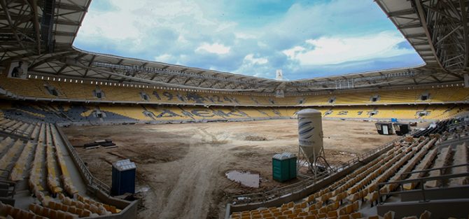 Μαγεία στην ΟΠΑΠ Arena: Σε τελικό στάδιο η κατασκευή του χλοοτάπητα (PICS)