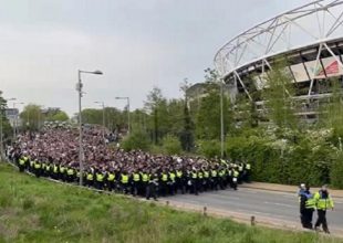 Απόβαση των οπαδών της Άιντραχτ και στο Λονδίνο: «Πλημμύρισαν» οι δρόμοι από οπαδούς