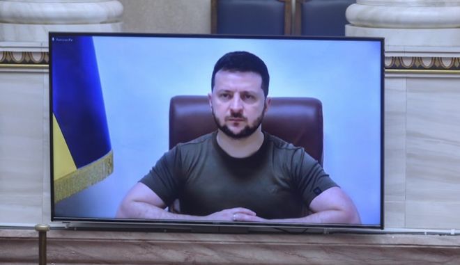 Η ομιλία Ζελένσκι στο Ελληνικό Κοινοβούλιο: Ελευθερία ή θάνατος για την Ουκρανία