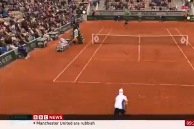 Γκάφα στο BBC, εμφάνισε τίτλο που έγραφε ότι “η Μάντσεστερ Γιουνάιτεντ είναι για τα μπάζα”