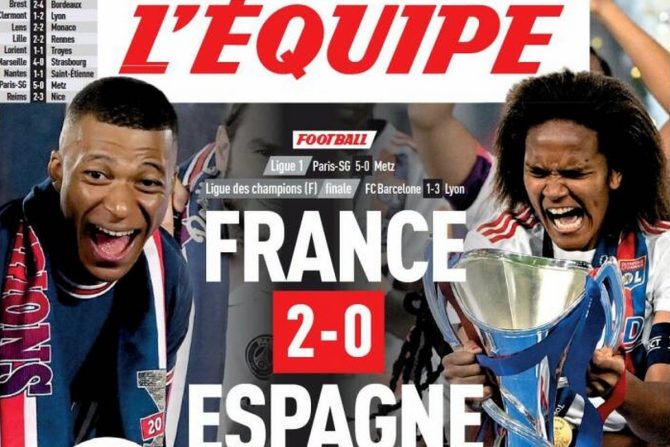 Το τρολάρισμα της Equipe στους Ισπανούς για Εμπαπέ και Λιόν: “Γαλλία – Ισπανία 2-0”