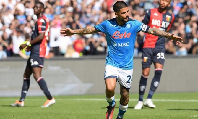 Το γιόρτασε με τριάρα στο «αντίο» του ο Ινσίνιε Το γιόρτασε με τριάρα στο «αντίο» του ο Ινσίνιε