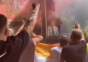 Ρόμα: Αποθέωση για τους παίκτες από οπαδούς στην Τριγκόρια πριν από το ταξίδι στην Αλβανία