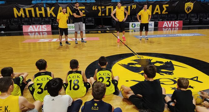Πρεμιέρα με Πετρόπουλο για το 1ο Basketball Camp της ΑΕΚ (pics)