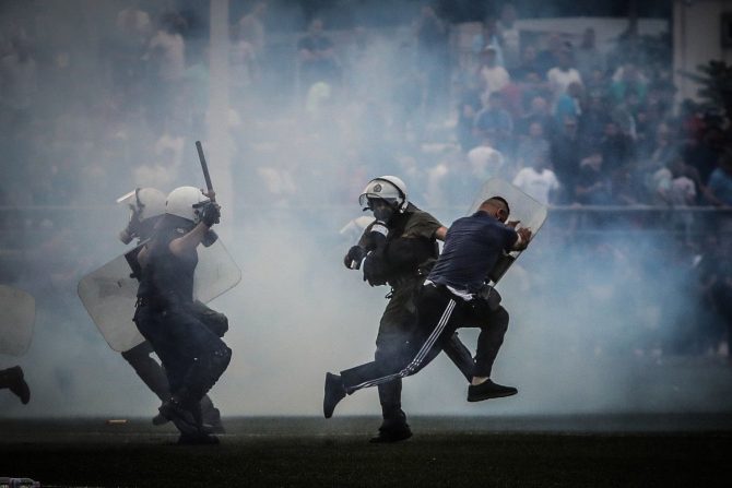 Καπνογόνα και δακρυγόνα μετά το τέλος του ΠΑΟ Ρουφ – Μακεδονικός