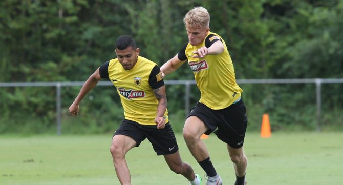 Φωτογραφίες απ’ την πρωινή προπόνηση της ΑΕΚ