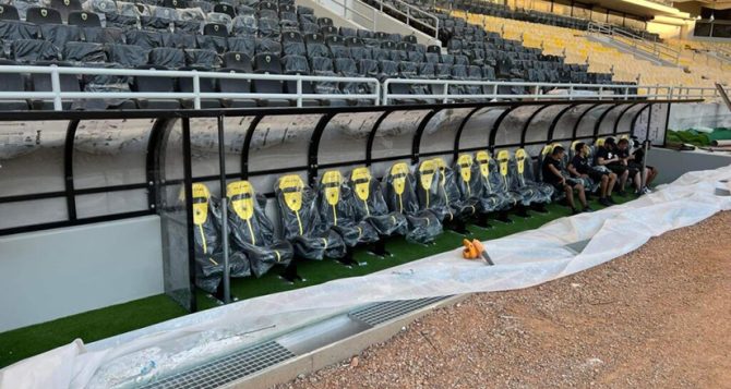 Opap Arena: Στην θέση τους πάγκοι και καθίσματα (pics)