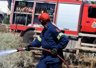 Φωτιά στο Στεφάνι Κορινθίας – Επιχειρούν επίγεια και εναέρια μέσα