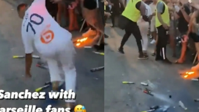 Αλέξις Σάντσες: Παραλίγο να τραυματιστεί στην υποδοχή από τον κόσμο της Μαρσέιγ!