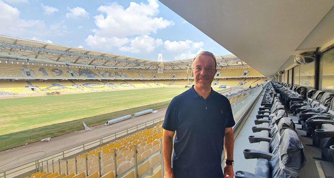 Ξενάγηση στην «Αγιά Σοφιά – OPAP Arena» για τον Σταϊκούρα (pics)