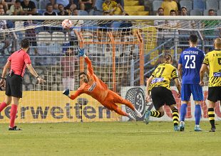 Λαμία – ΑΕΚ: Στο δοκάρι το πέναλτι του Ντε Βισέντι (VIDEO)