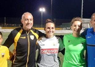 Photostory από την αναμέτρηση της ΑΕΚ Κ15 με την γυναικεία ομάδα