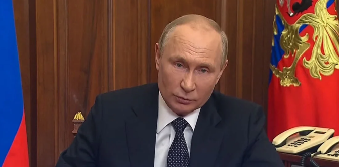Βλαντιμίρ Πούτιν: Ανακοίνωσε μερική επιστράτευση – «Δεν μπλοφάρω για τα πυρηνικά» (VIDEO) Βλαντιμίρ Πούτιν: Ανακοίνωσε μερική επιστράτευση – «Δεν μπλοφάρω για τα πυρηνικά» (VIDEO)