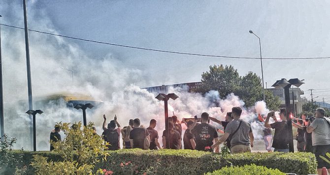 ΑΕΚτζήδικη υποδοχή στο Αγρίνιο (VIDEOS)