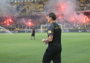 Η άφιξη της ΑΕΚ στην OPAP Arena (VIDEO)