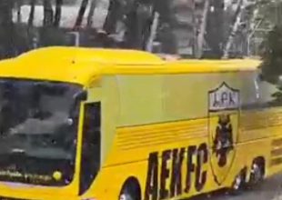 Χιονίζει στο ξενοδοχείο που μένει η ΑΕΚ (vid)