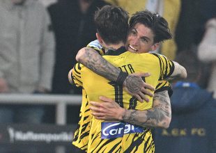 Μέθυσε την Αγιά Σοφιά η γκολάρα του Τσούμπερ- Η παρακάμερα του ΑΕΚ-Άρης (VIDEO)