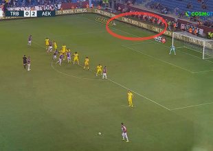 Τουρκική πρόκληση στο Τραμπζονσπόρ-ΑΕΚ: Διαφήμιζαν τα κατεχόμενα (vid)