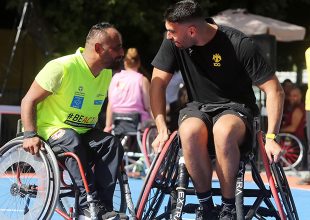 Η ΑΕΚ συμμετείχε στο «Hope 3on3 Streetball» με αμαξίδιο (pics)