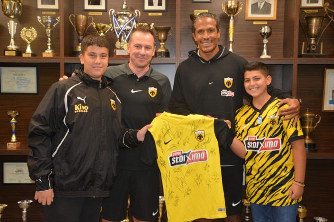 Επίσκεψη στο Μουσείο της ΑΕΚ Τρίπολης οι Άλβες, Κουχάρσκι και Αναστασόπουλος