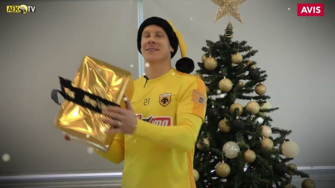 Οι ευχές της ΑΕΚ για τα Χριστούγεννα (VID)