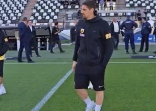 Η βόλτα των παικτών της ΑΕΚ στην Τούμπα (VIDEO)
