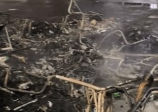 Εικόνες καταστροφής στον Πειραιά (VIDEO)