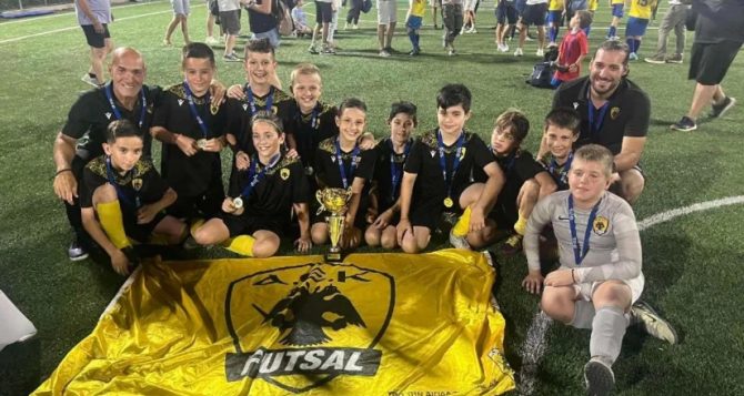 Futsal: Πρωταθλήτρια η Κ11 της ΑΕΚ