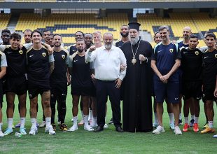 Με Ηλιόπουλο ο Αγιασμός στην OPAP Arena (PICS)
