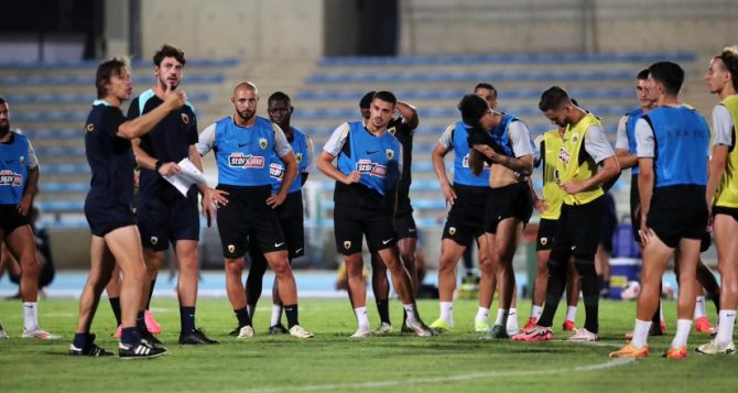 Η προπόνηση της ΑΕΚ στην Κύπρο (pics)