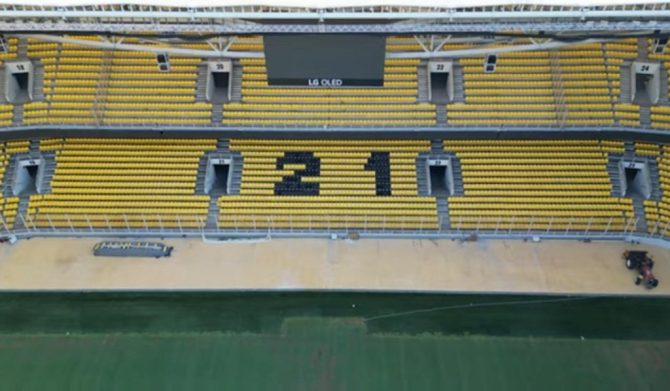 Έτοιμη η Αγιά Σοφιά – OPAP Arena – Αντικαταστάθηκαν τα σπασμένα καθίσματα