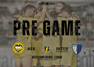 AEK1924 TV: PRE GAME ΑΕΚ – Ίντερ ντ’ Εσκάλδες