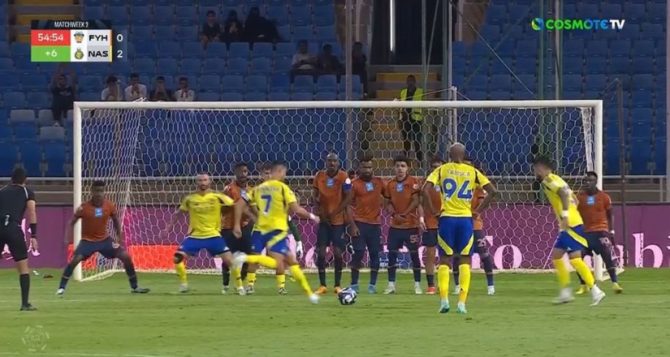 Ο Κριστιάνο Ρονάλντο πέτυχε το 899ο γκολ της καριέρας του με απευθείας εκτέλεση φάουλ!