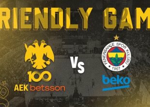 ΑΕΚ Betsson: Φιλικό με Φενερμπαχτσέ στο Olympic Hall