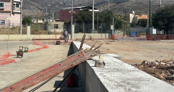 Προχωρούν οι εργασίες για τα βοηθητικά γήπεδα στα Λιόσια (ΦΩΤΟ-VID)