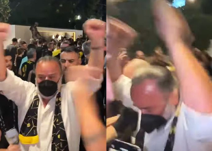 Αποθέωση για Ηλιόπουλο έξω από την «OPAP Arena» (VIDEO)