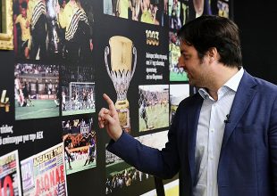 Μεγάλο ενδιαφέρον του Ριμπάλτα για την ιστορία της ΑΕΚ (pics)