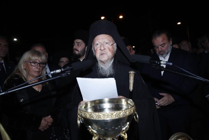 Η ομιλία του Πατριάρχη Βαρθολομαίου στα Θυρανοίξια του ναού