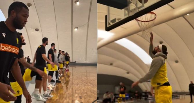 ΑΕΚ Betsson: Προπόνηση στο AEK BC Academy Sports Center (vid)