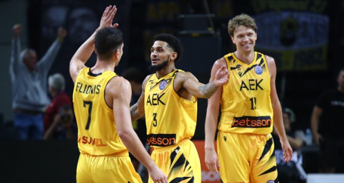 Για τη νίκη κόντρα στο Λαύριο η ΑΕΚ Betsson στο φινάλε του α’ γύρου