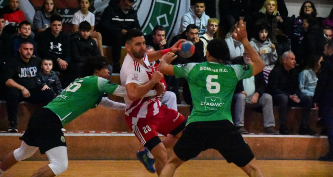 Χάντμπολ: Στο… καναβάτσο ο Ολυμπιακός, τον πέταξε εκτός Κυπέλλου ο Διομήδης